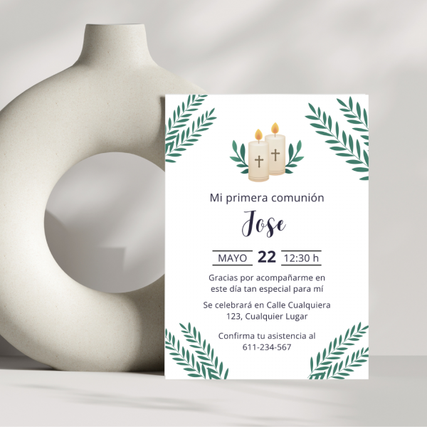 Tarjetas de comunión mod11