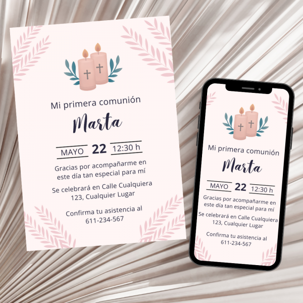 Tarjetas de comunión mod13