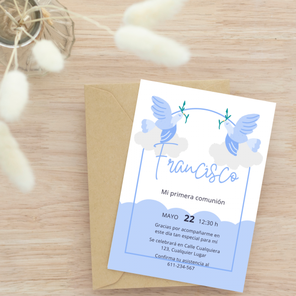 Tarjetas de comunión mod28