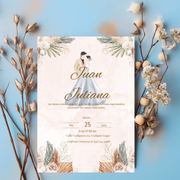 tarjetas de boda mod034