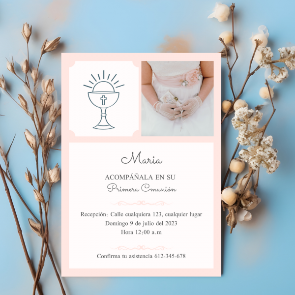 Tarjetas de comunión  mod34