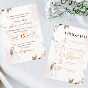 Tarjeta de boda mod5