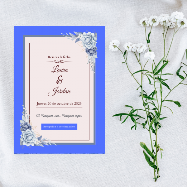 Tarjeta de boda mod7