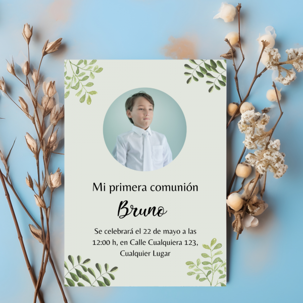 Tarjetas de comunión mod8